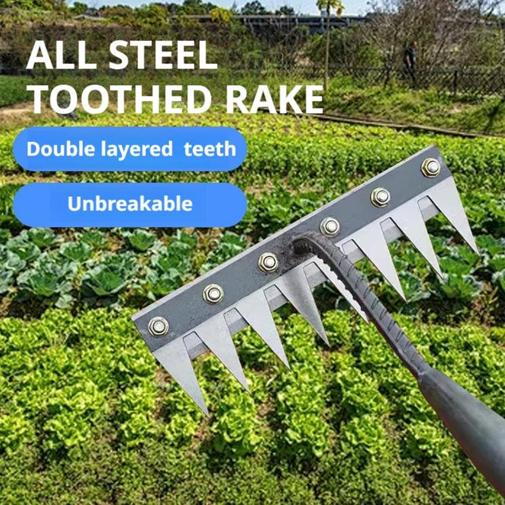 5/6/7/8 zębów metalowe grabie  – Agriculture Farming Hand Tools recenzja i cena