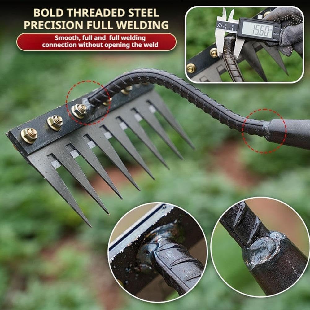 5/6/7/8 zębów metalowe grabie  – Agriculture Farming Hand Tools recenzja i cena