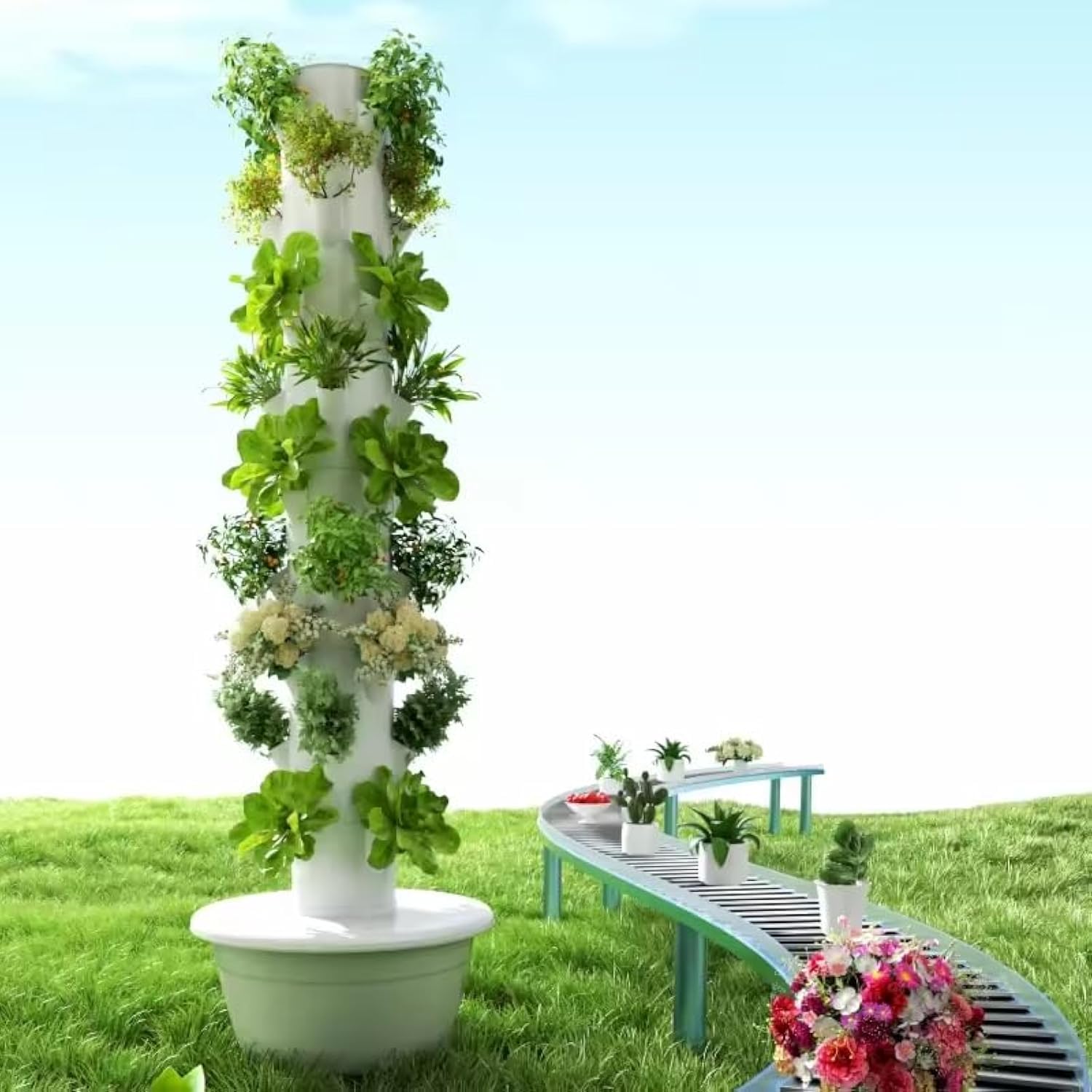 Wieża do hydroponiki pionowej, – Vegetable Transplanter recenzja i cena
